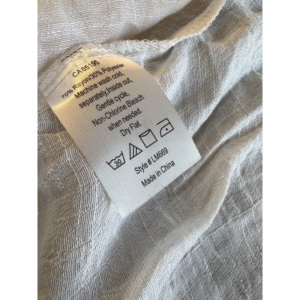 Picadilly Canada Size Small Dress Midi Tan White Layered sleeveless Lagenlook - Picture 7 of 7